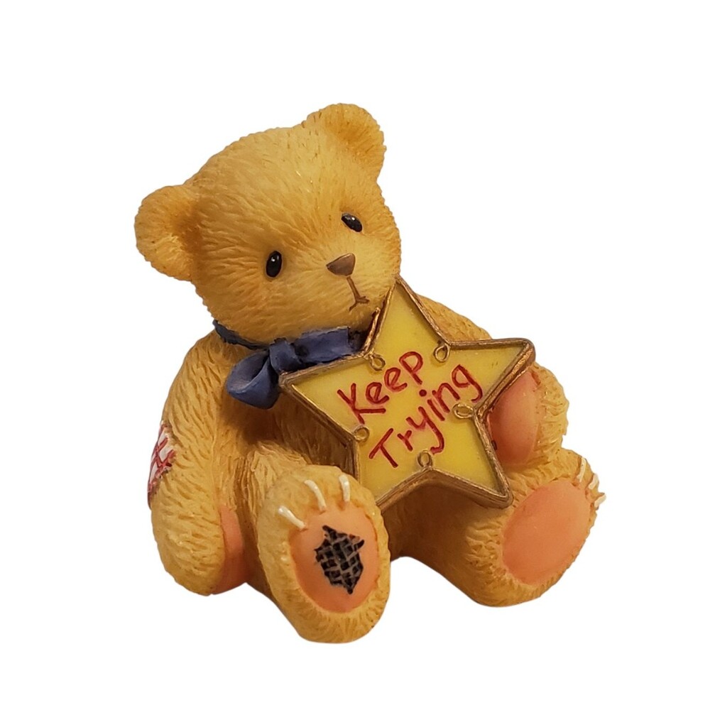 Cherished Teddies Keep Trying Bear 477419 Star Sign 1998 Enesco